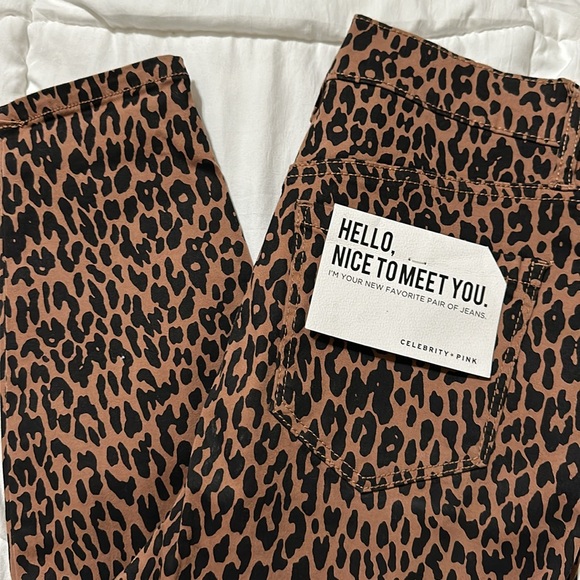 Celebrity pink leopard jeans - Picture 7 of 8